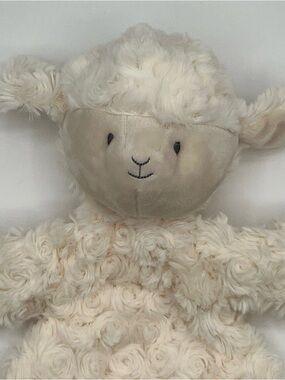 Demdaco Cream Plush Lamb Decorative Stuffed Animal